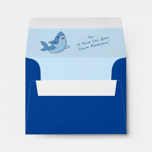 Enveloppe mignonne pour enfants requins