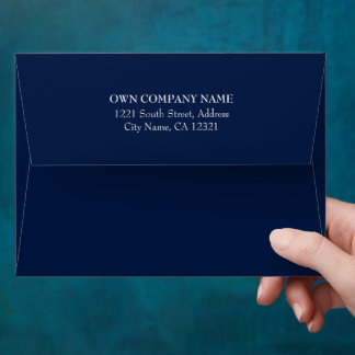 Enveloppe Minimal Simple Élégant Adresse de Retour
