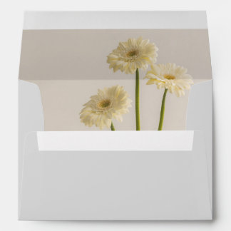 Enveloppe Minimalist Floral Photo Grey