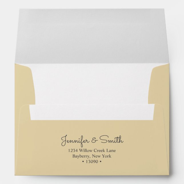 Enveloppe  Minimalist Shimmer Gold  A7 Envelope (Dos (Bas))