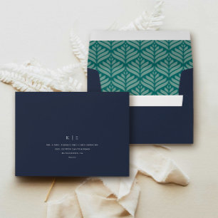 Enveloppe minimaliste d'invitation monographique