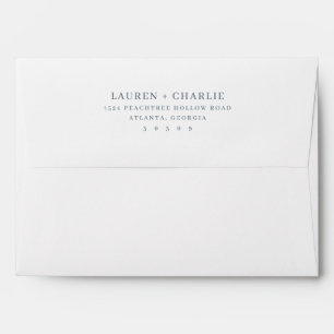 Enveloppe Minimaliste Gris Sophistiqué