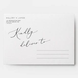 Enveloppe Minimaliste Mariage moderne A7 5x7