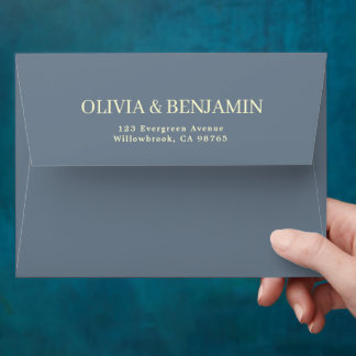 Enveloppe Minimaliste moderne chic Dusty Mariage