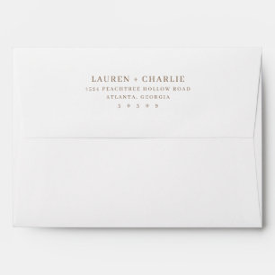 Enveloppe Minimaliste Or Élégant