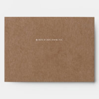 Minimaliste Rustique Kraft 5x7