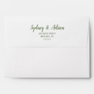 Enveloppe Minimaliste simple Faire-part de mariage de taille