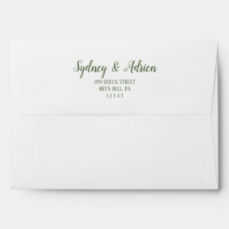 Enveloppe Minimaliste simple|Faire-part de mariage de taille