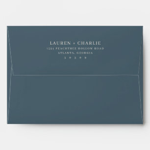 Enveloppe Minimaliste Typographique Noir Sophistiqué