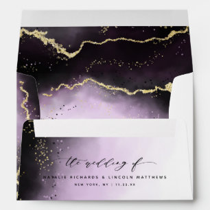 Enveloppe Mist Ethereal Ombre Amethyst Purple Moody Mariage