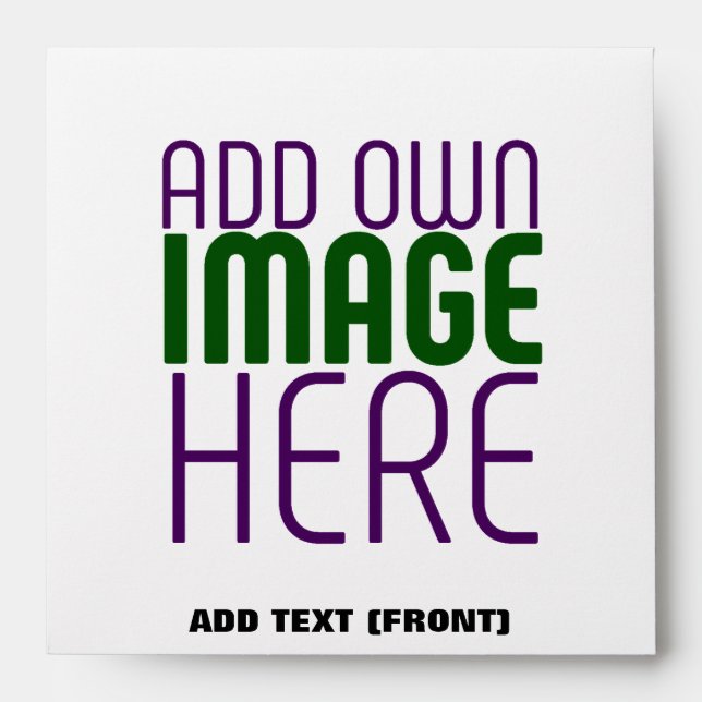 ENVELOPPE MODÈLE DE TEXTE D'IMAGE BLANCHE SIMPLE MODERNE (Devant)