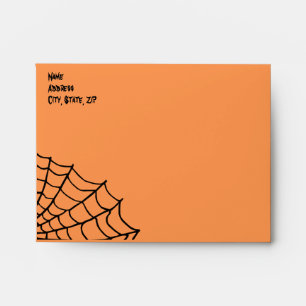 Enveloppe Modèle d'enveloppe Web éffrayant Spider