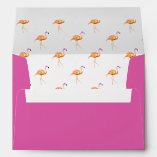 Enveloppe Modèle flamant