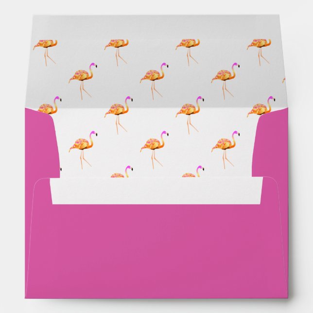 Enveloppe Modèle flamant (Dos (Bas))