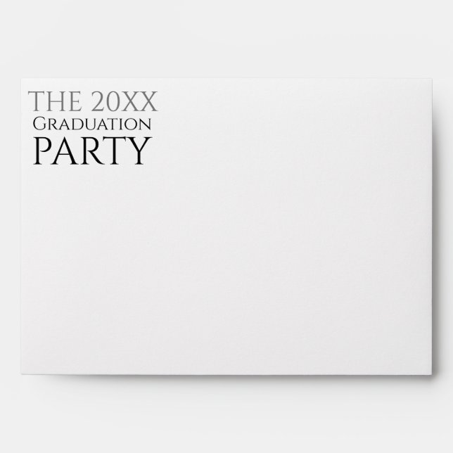 Enveloppe Modern 2025 Graduation Party Adresse de retour (Devant)