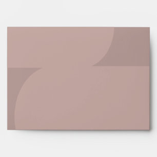 Enveloppe Modern Geometry Dusty Mauve Adresse de retour