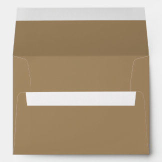 Enveloppe moderne Brown café - personnalisable