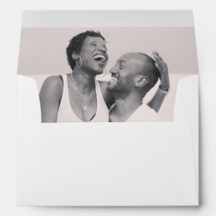 Enveloppe Moderne Chic Calligraphie Simple Mariage photo