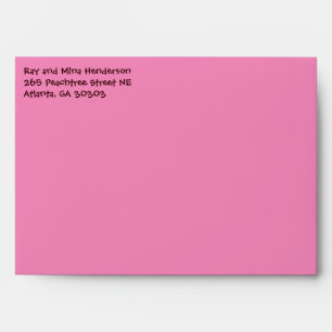 Enveloppe moderne de singe de fille [rose]