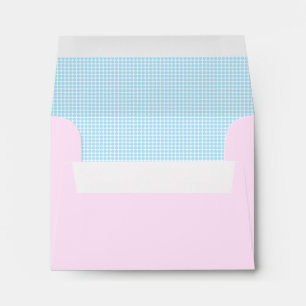Enveloppe Moderne, élégant, mignon et bleu Points Design Env