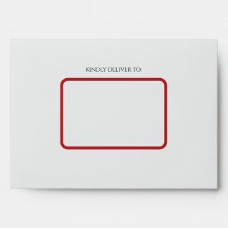 Enveloppe moderne élégante avec couleur intérieure