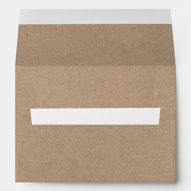 Enveloppe moderne Kraft (Dos (Bas))