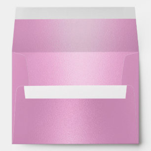 Enveloppe moderne Mariage rose fille 5X7