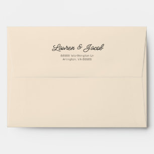 Enveloppe Moderne minimaliste minimaliste Mariage de champag
