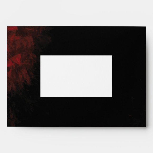 Enveloppe Moderne Passionate Red 'n Black Design (Devant)