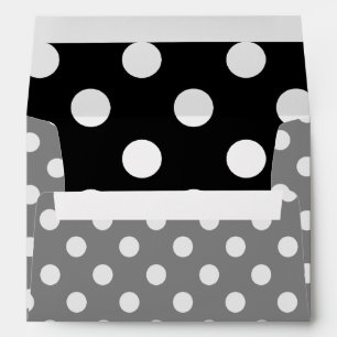 Enveloppe Modifier Pois gris N'importe quelle couleur Clique