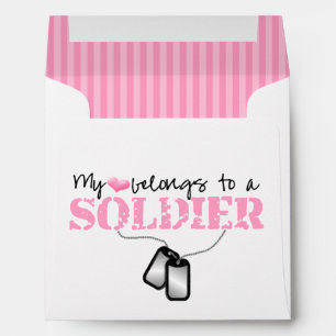 Enveloppe Mon Coeur Appartient À Un Soldat