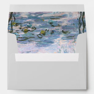 Enveloppe Monet Water Lilies Plain élégant professionnel