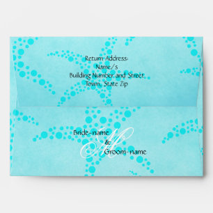 Enveloppe Monogramme de mariage personnalisé Espèce de poiss