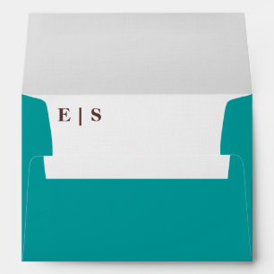 Enveloppe Monogramme rustique élégant Mariage floral