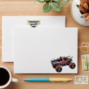 Enveloppe Monster Jam - Camion Zombie