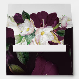 Enveloppe Moody Dark Purple Grunge Auto-Adressé RSVP