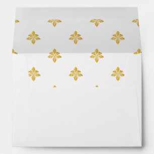 Enveloppe Motif à motif doré