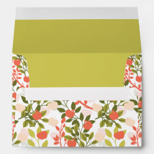 Enveloppe Motif Apple Orchard Floral Garden