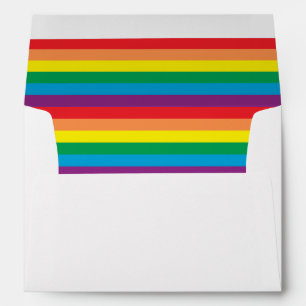 Enveloppe Motif arc-en-ciel simple