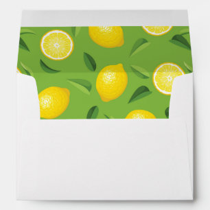 Enveloppe Motif Arrière - plan aux citrons