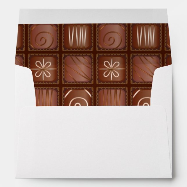Enveloppe Motif au chocolat (Dos (Bas))