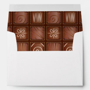 Enveloppe Motif au chocolat