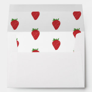 Enveloppe Motif aux fraises