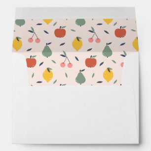 Enveloppe Motif aux fruits mignons