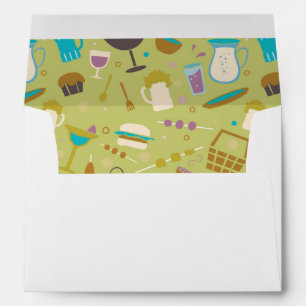 Enveloppe Motif barbecue