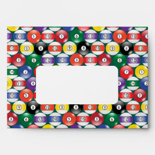 Enveloppe Motif Billard Ball