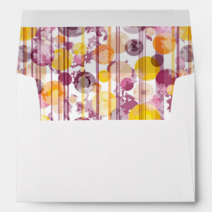Enveloppe Motif blanc à rayures