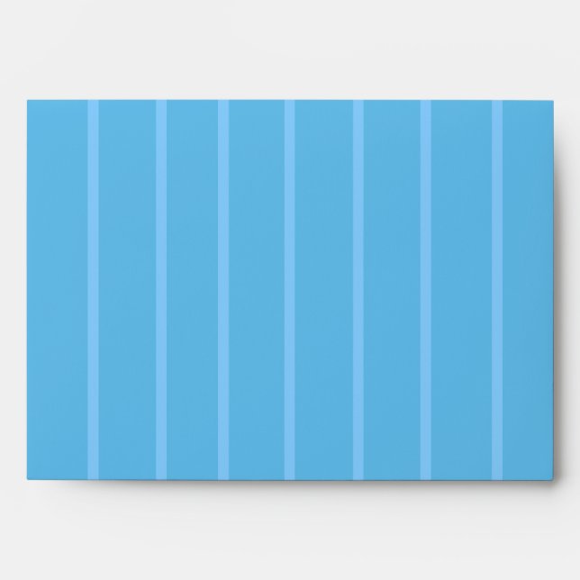 ENVELOPPE MOTIF BLEUE BLANCHE BLANCHE (Devant)