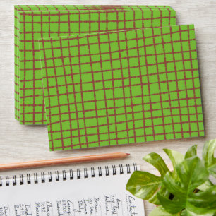 Enveloppe Motif Brown et vert unique