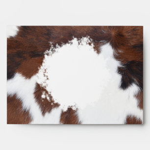 Enveloppe motif Brown White Cow Circle